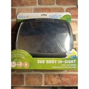 Munchkin Brica 360 Pivot Baby In-Sight Wide-Angle Adjustable Car Mirror, Cras...
